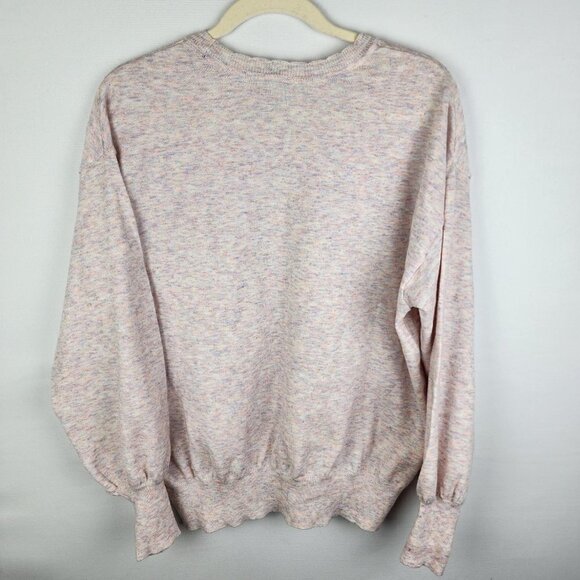 Ella Moss Heathered Balloon Sleeve Sweater XL - Picture 4 of 6